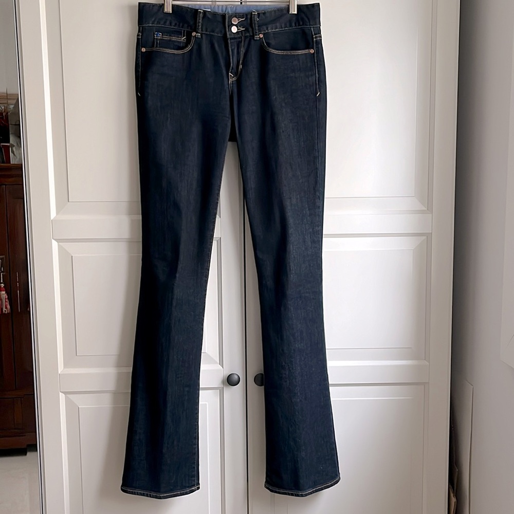 Gap 1969 Perfect Boot dark wash jeans Size US 27/4L, inseam 34”